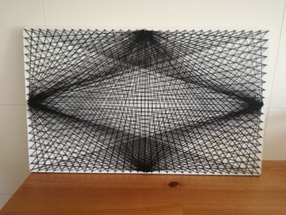 Quadros com pregos e linhas DIVERSOS64551767626115122