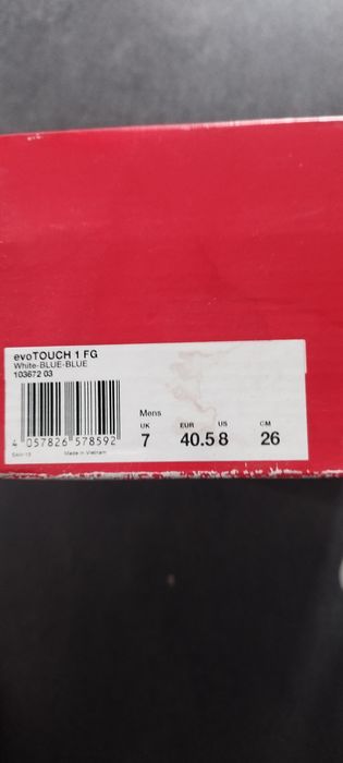 Buty piłkarskie Puma EvoTouch 1 FG NOWE róż.41