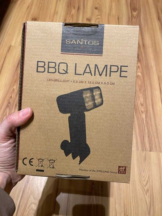 Lampka LED do grilla BBQ Santos – regulowana, na klips