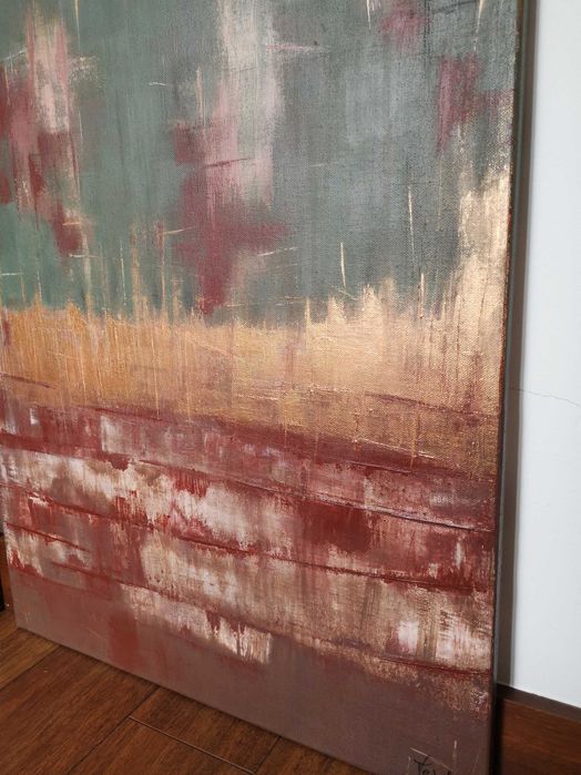 Pintura original (2 telas) - "Floresta de terra vermelha"