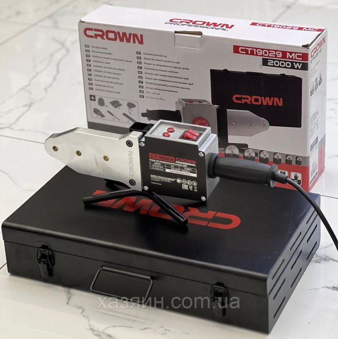 Паяльник для пластиковых труб Crown CT19029 MC (двухрежимный)