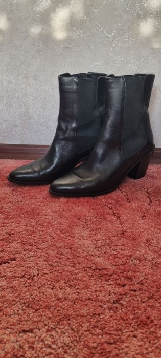 Кожанные Ботинки ZARA