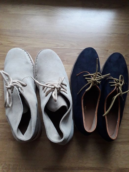 Obuwie letnie zamszowe.