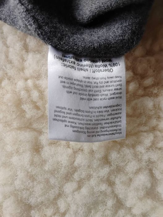 Szary cienki sweterek z wełny Rene Lezard r. 36 38