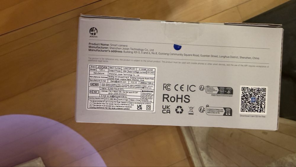 JOOAN HD Wi-Fi Smart Light Bulb Camera – New (E27)64553128622338121