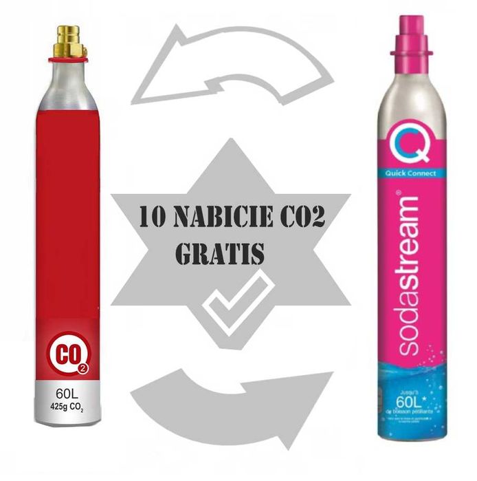 Napełnianie gazem CO2 butli do Soda Stream - co 10 nabicie Gratis!!