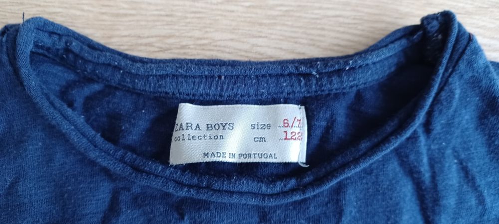 Bluzka długi rękaw r. 122 zara