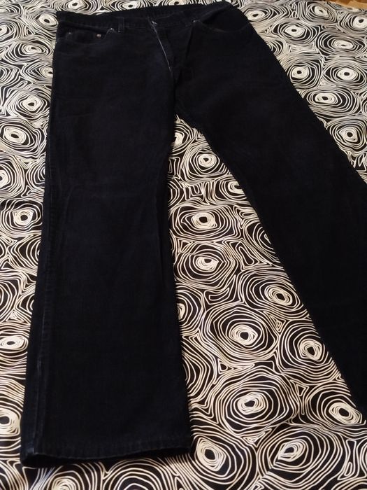 Czarne klasyczne męskie sztruksy XXL Joy Jeans 35 35