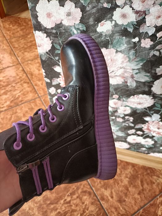 Kozaki sztyblety glany dziewczęce rozm 34