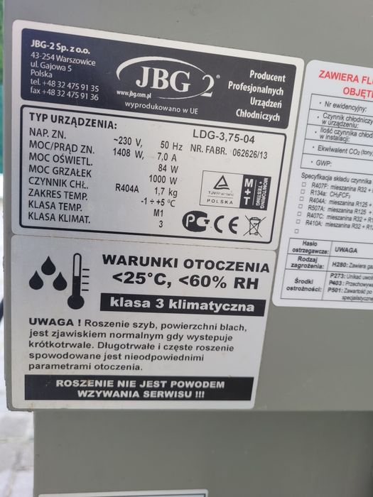 Lada wędliniarska JBG 3.75M