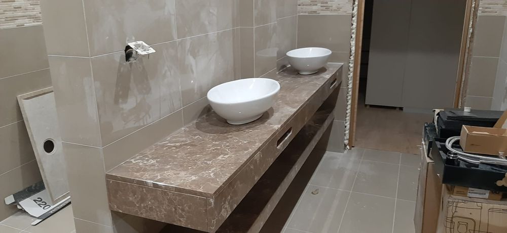 Bancadas de casa de banho em.pedra