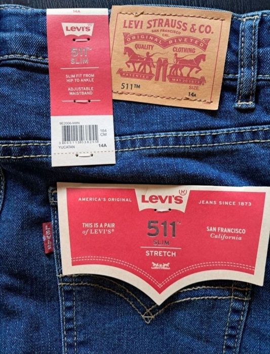 Calcas ganga(crianca 14anos)Levis Strauss
