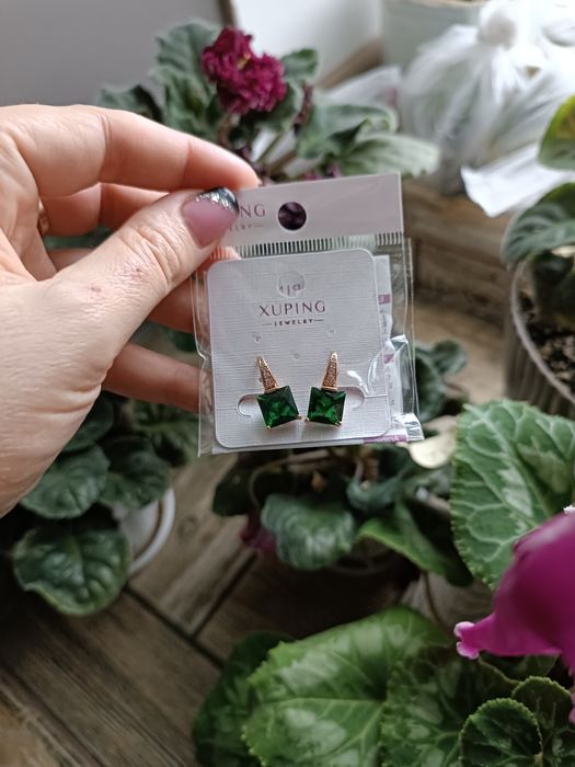 Сережки мед сплав