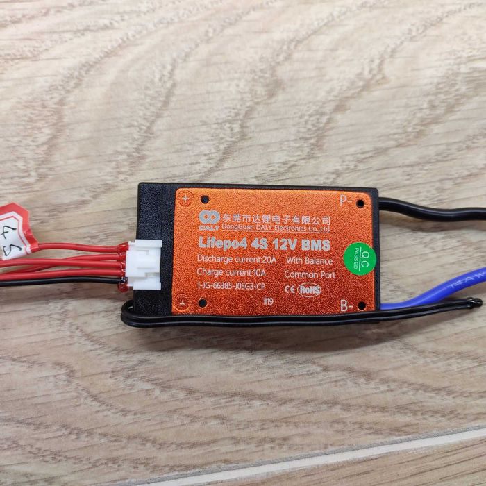 Плата BMS Daly LiFePO4 4S 12 вольт 20 ампер