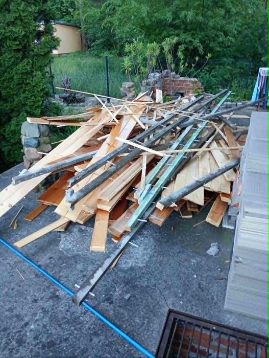 Boazeria i deski parkietowe - po demontażu
