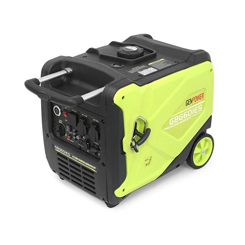 Генератор інверторний Бензиновий Genpower GBG 60IES 4.8kW (6kVA), однофазний, 230V, 50Hz, DC12V. об'єм 15.0л. витрата 0,374Lt / kWt.стартер, АКБ