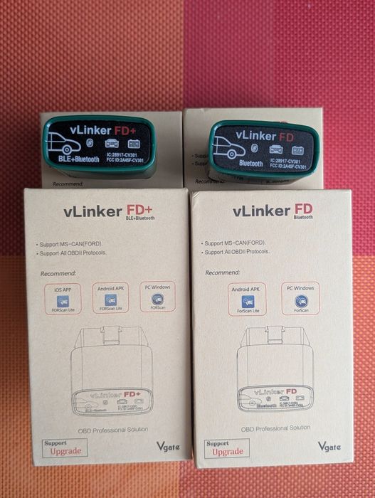 Сканер vLinker FD+  Bluetooth 4.0, (Android iPhone Win) Ford Mazda
