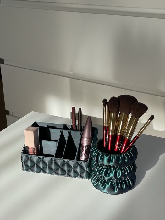 Organizer na kosmetyki - zestaw 2szt / druk 3d / elegancki design