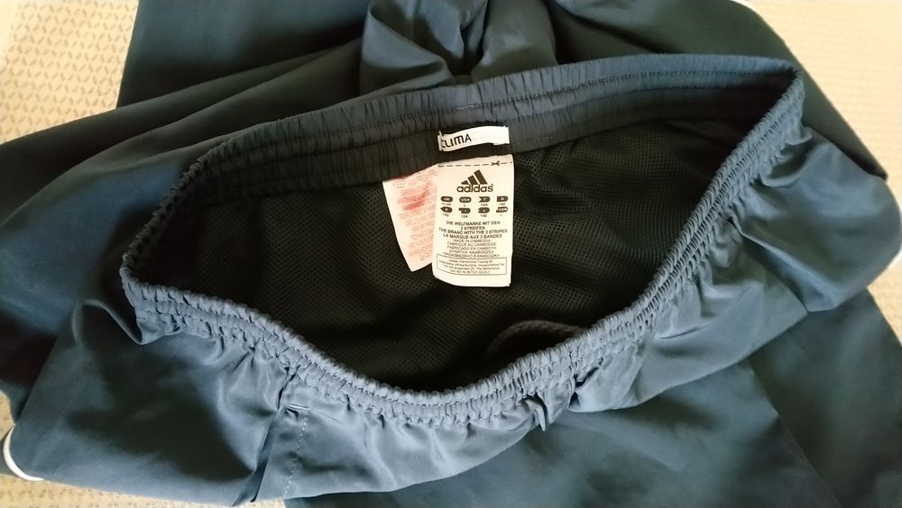 Spodnie Adidas 152 ciemny szary clima cool