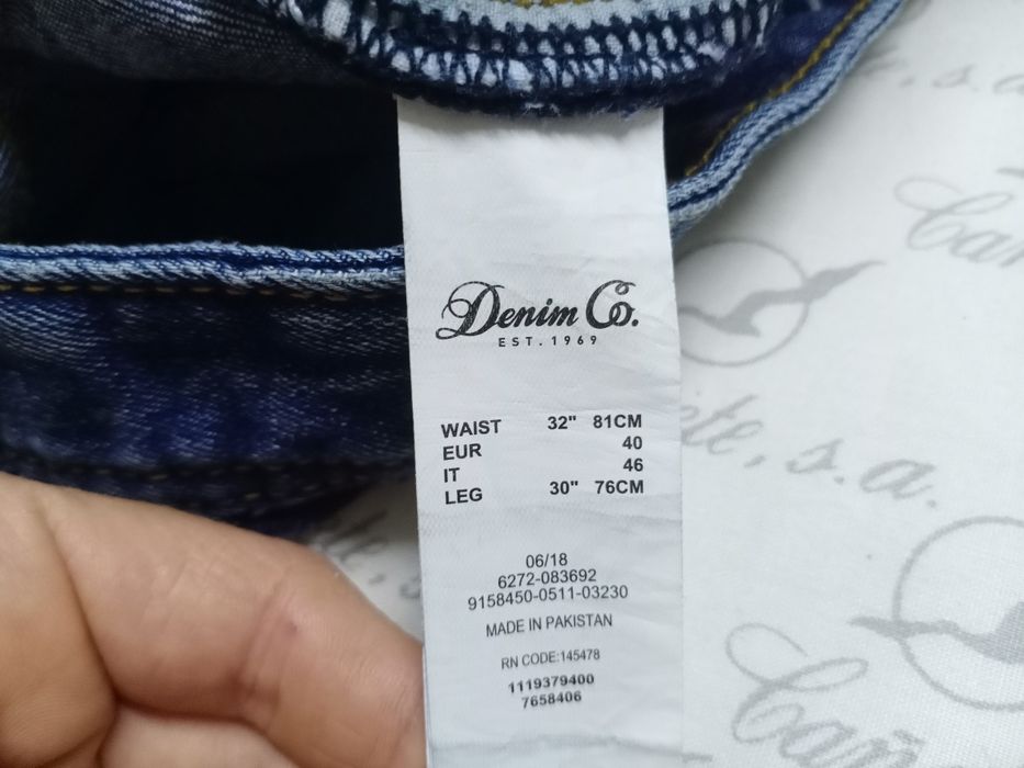 Джинсы синие Denim Co скини размер 32