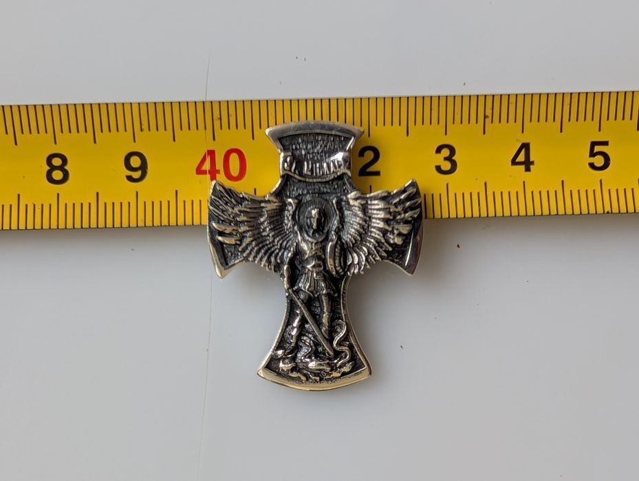 Срібний кулон ладанка серебряная архангел срібло серебро крестик  925