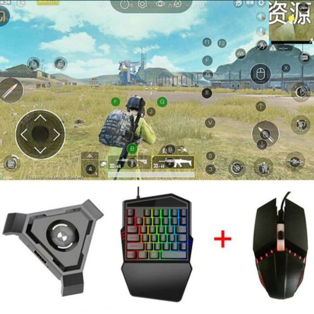 мобильный геймпад pubg контроллер игровая клавиатура мышь конвертер для android ios фото 94