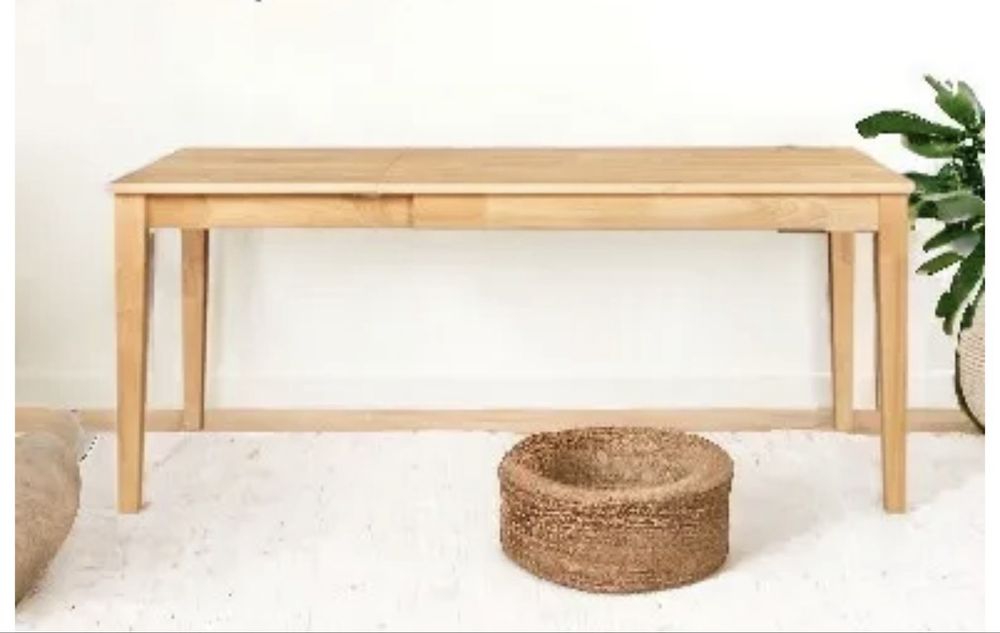 NOWY! DREWNIANY, rozkładany stół 120-180 cm+4 MIĘKKIE krzesła, OKAZJA!