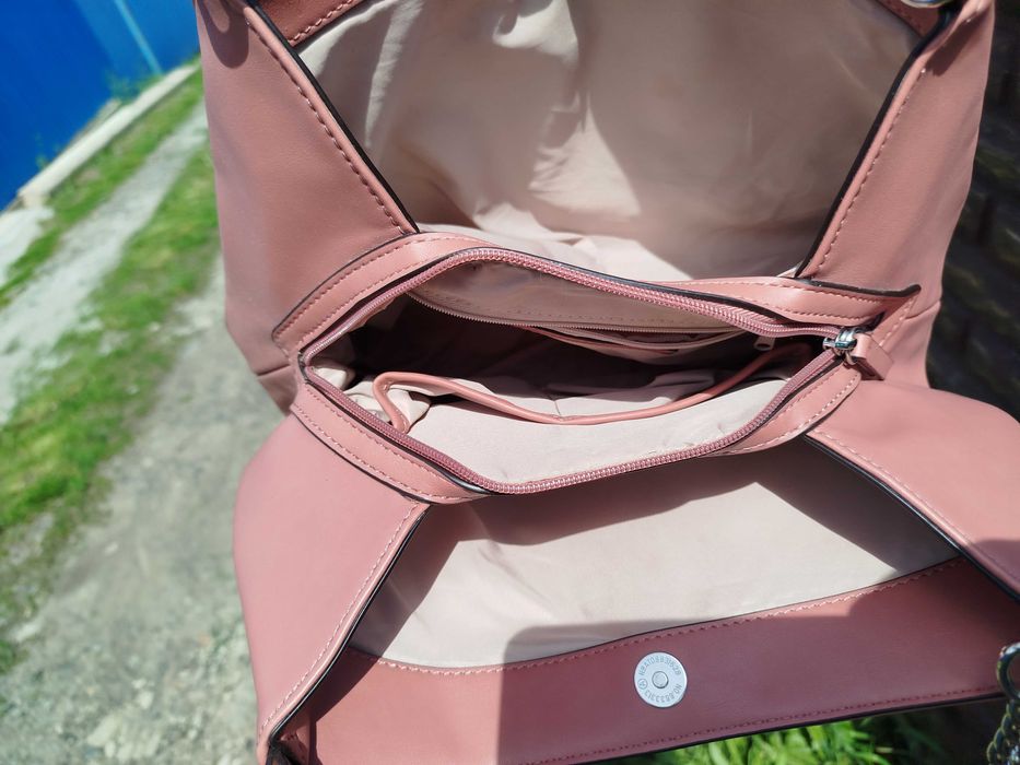 Сумка стильна жіноча розова