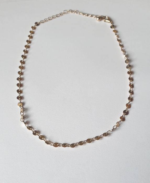 Łańcuszek choker blaszki kółeczka chocker