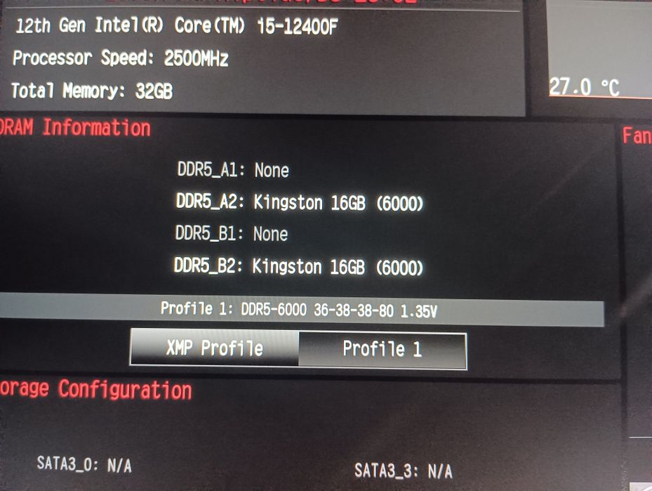 Kingston FURY 32 GB DDR5 (2x16GB) 6000 MHz FURY Beast