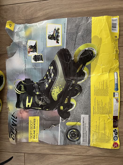 CRIVIT Łyżworolki męskie rozmiar 45 jak nowe