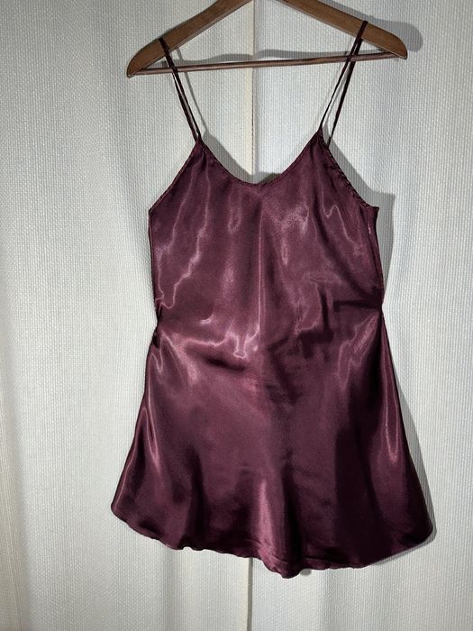 Halka bordowa damska