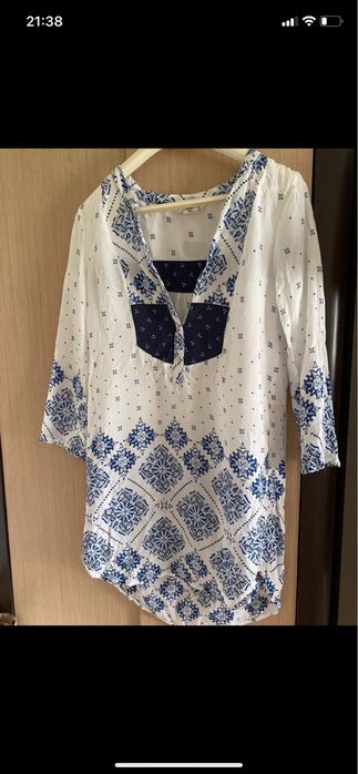 Tunika narzutka lekka zwiewna h&m 34 xs 36 s