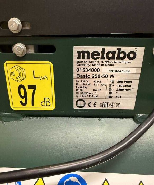 Воздушный компрессор Метабо 50