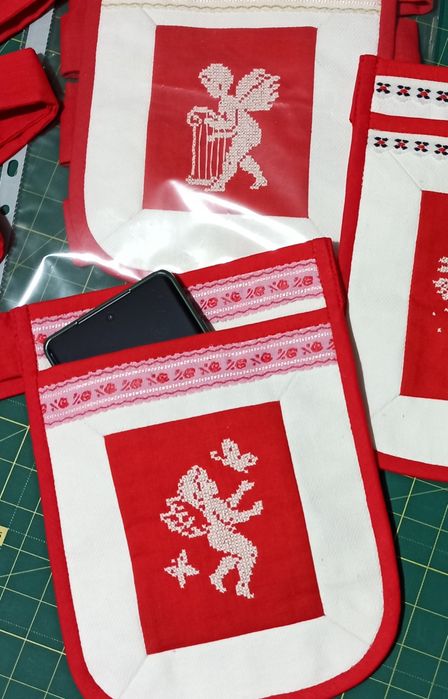 Українська ладунка, кишенька, сумочка, Ангел, 17 х 22 см