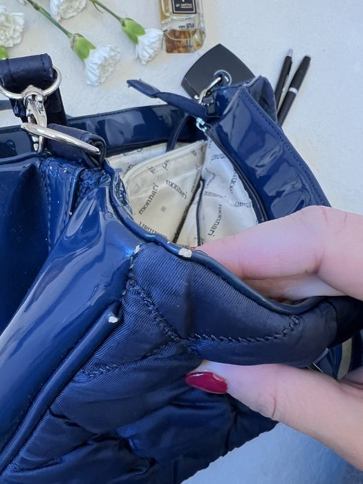 Monnari granatowa torebka A4