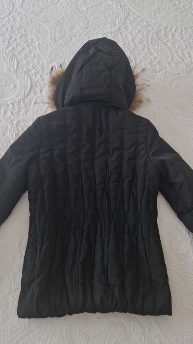 Casaco acolchoado preto, tamanho S