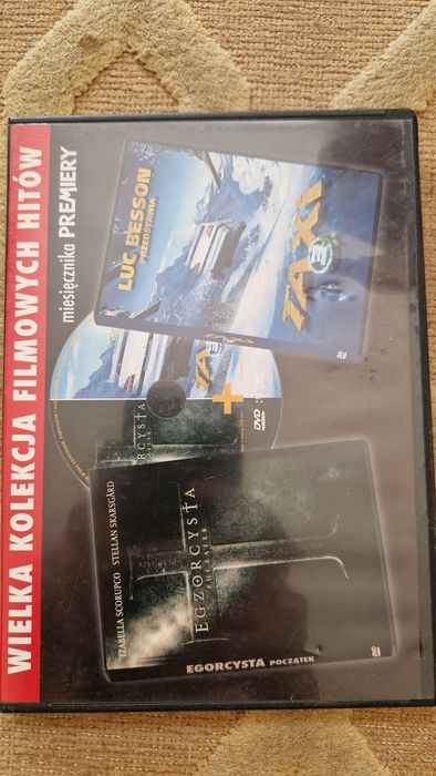 2 filmy DVD "Egzorcysta. Początek " i "Taxi 3"