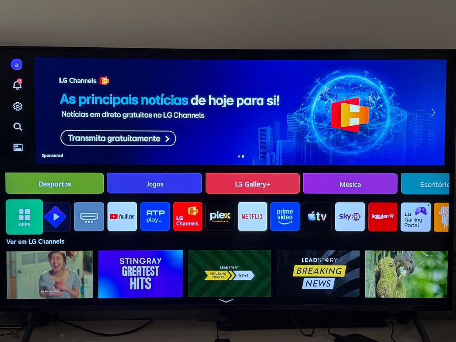 Smart TV LG QNED 8E 4K de 55 polegadas