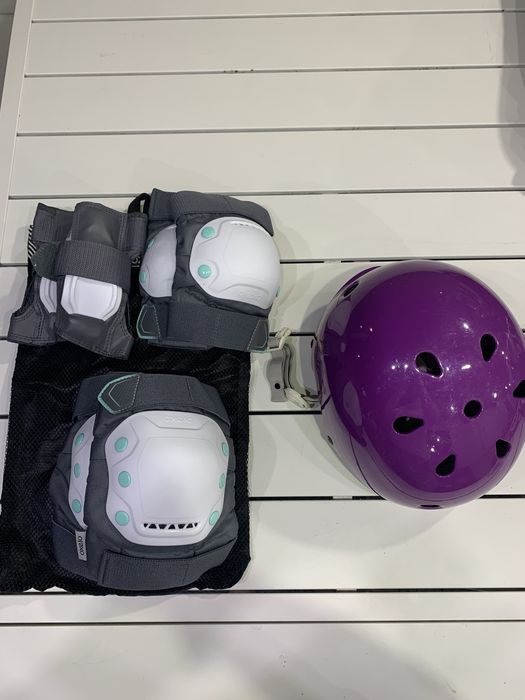 Kit patins Oxelo completo (capacete + proteções + saco) – Ajustáveis 38-41
