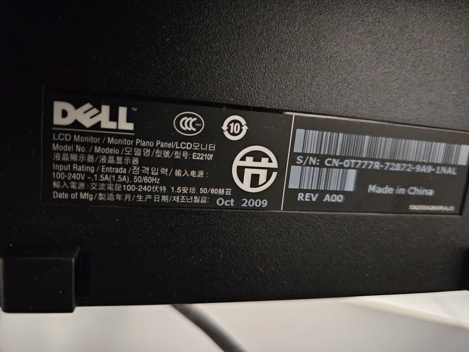 Monitor czarny Dell