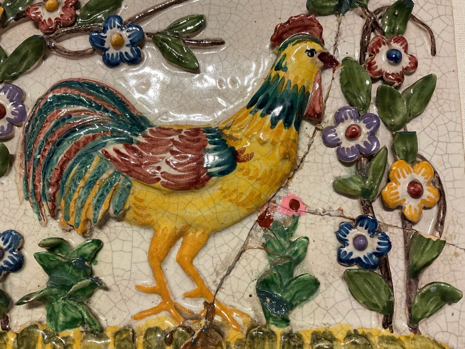 Azulejo antigo raro da Viuva Lamego