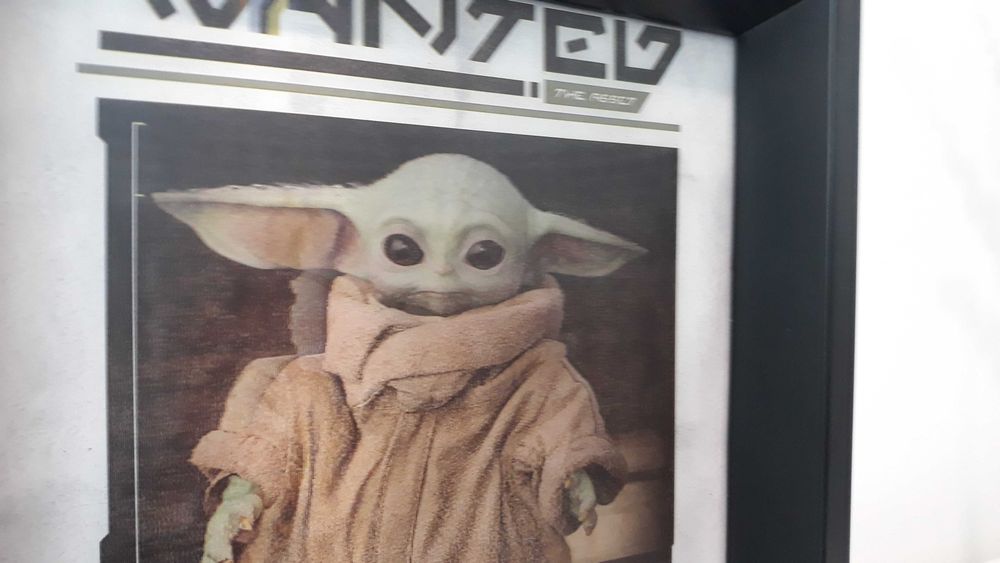 Mandalorian - Grogu / Baby Yoda Quadro Holografico