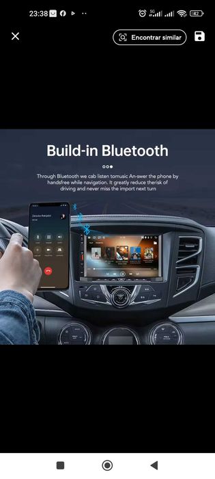 Rádio TOP 2DIN com Android e GPS