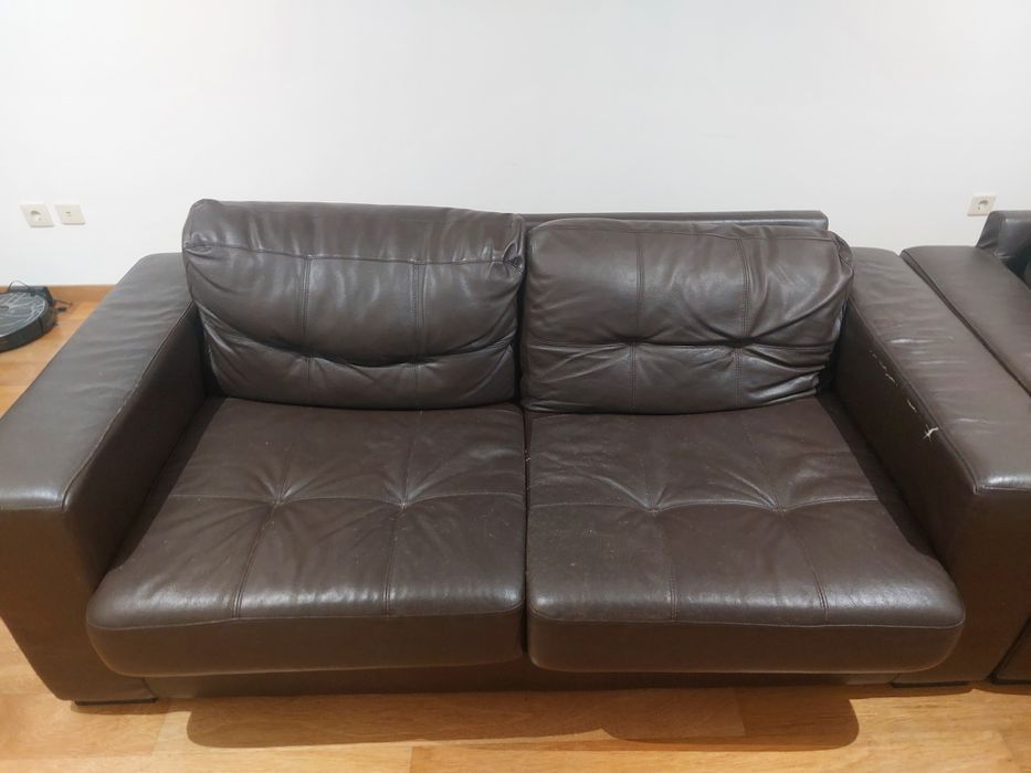 Conjunto de sofá cama usado