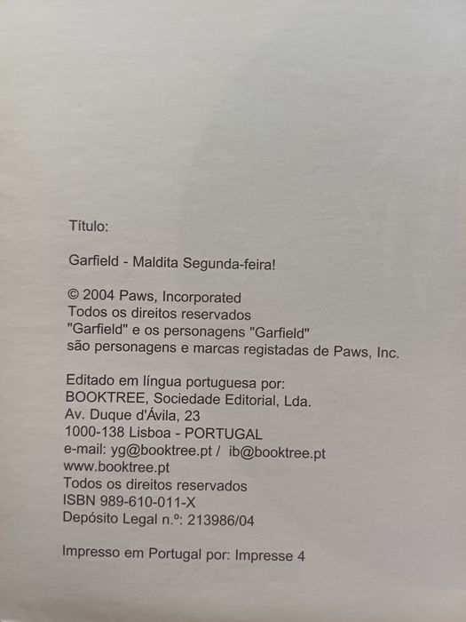 Garfield Maldita Segunda-feira