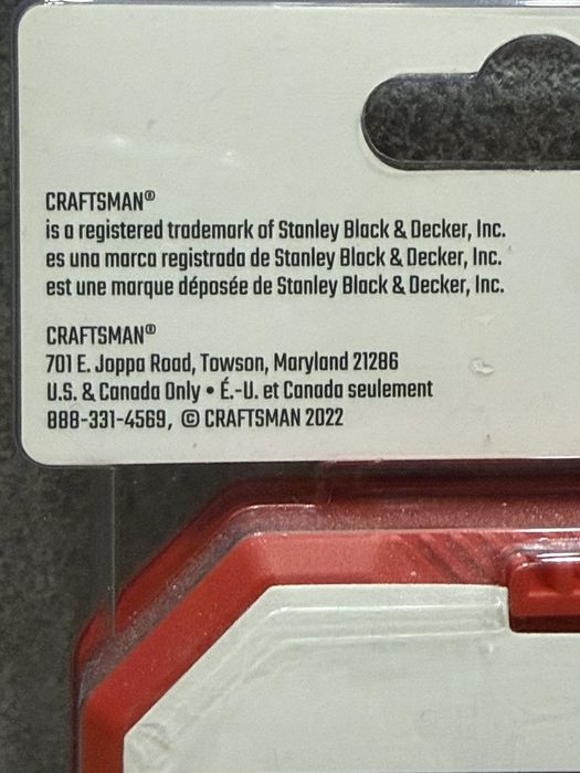 Набір 14 свердл із
золотистим оксидним покриттям Craftsman
СМАМ2214