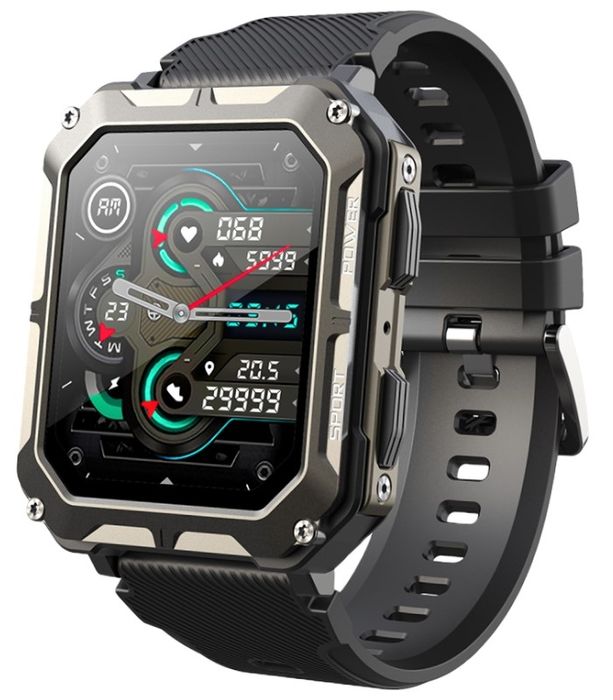 smartwatch męski rubicon rncf27 black