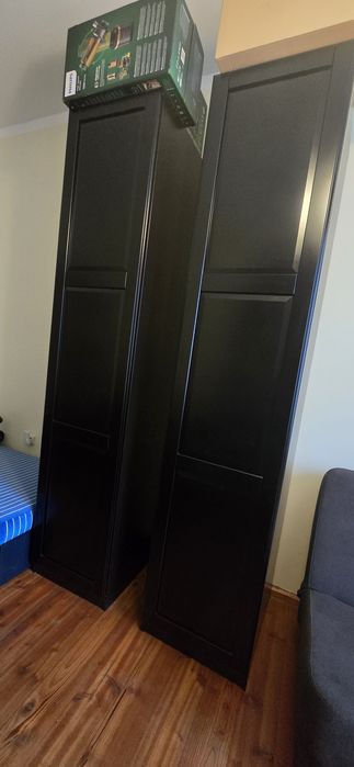 Szafy Pax Ikea Czarne 50cm kosze półki