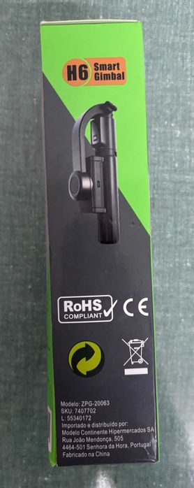 Selfie Stick c/ Estabilizador Motorizado (Gimbal) e Tripé - Modelo H6